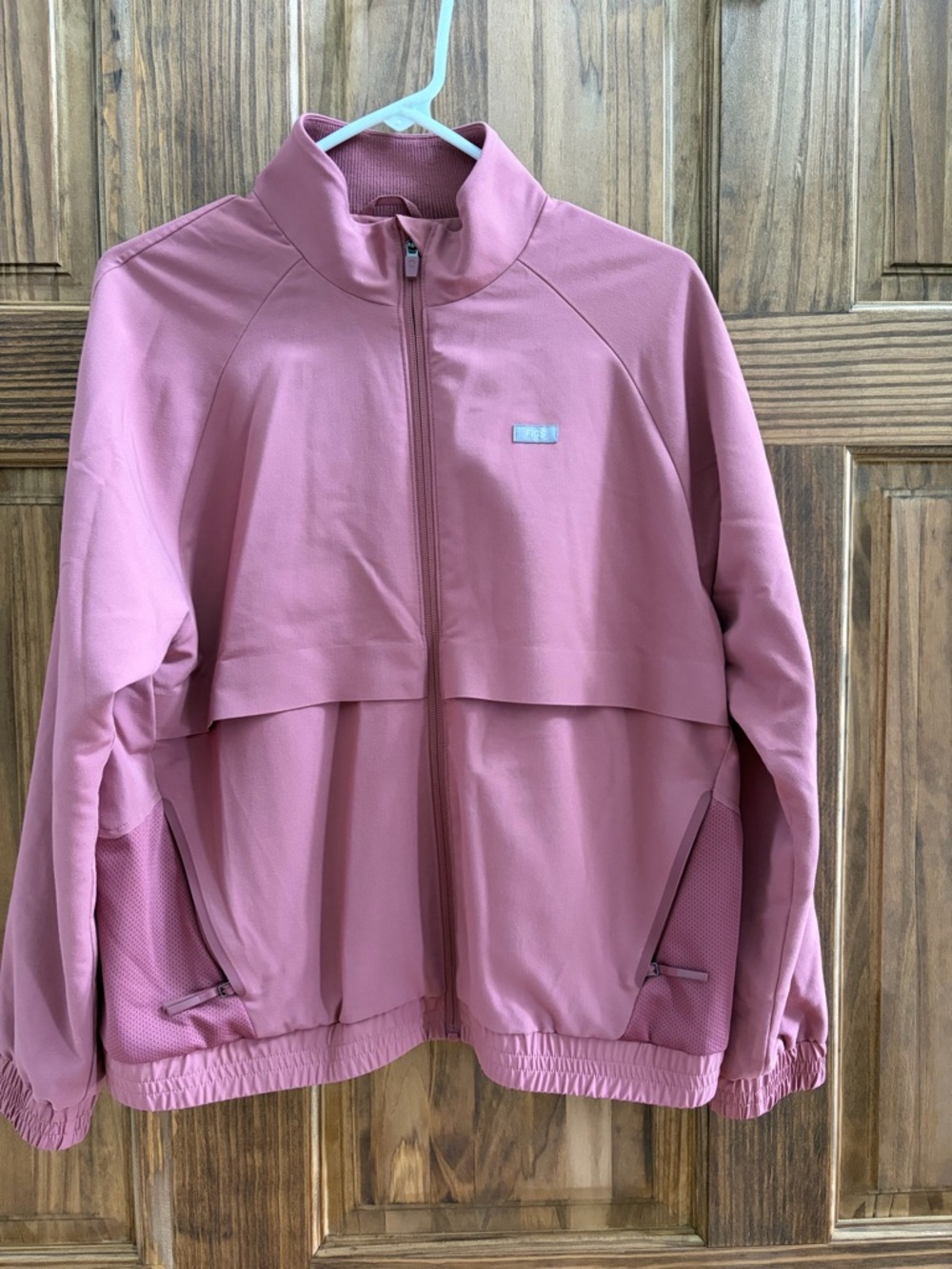Figs Mauve Full-Zip Jacket